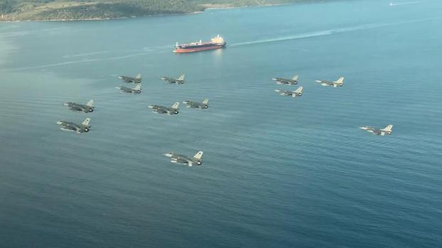 MSB: Çok uçaklı taarruz eğitimi, icra edildi