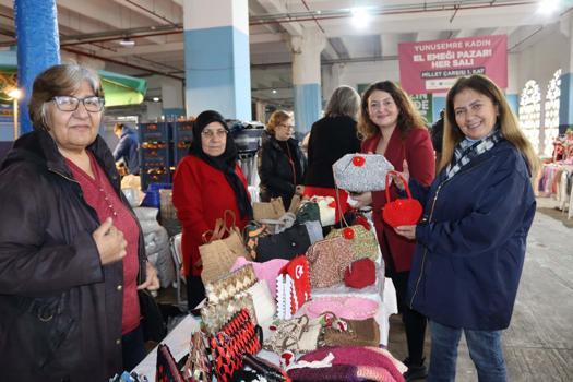 Yunusemre'de 14 Şubat'a özel kadın el emeği pazarı