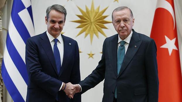 Cumhurbaşkanı Erdoğan, Yunanistan Başbakanı Miçotakis ile görüştü