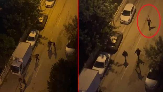 Sokaktaki kavgada pompalı tüfekle havaya ateş etti