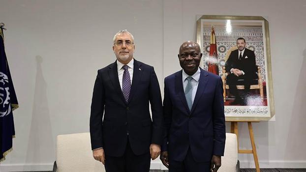 Bakan Işıkhan, ILO Genel Direktörü Houngbo ile bir araya geldi