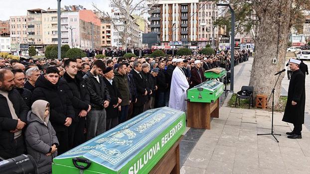 Biyogaz tesisinde zehirlenen 3 işçi, son yolculuklarına uğurlandı