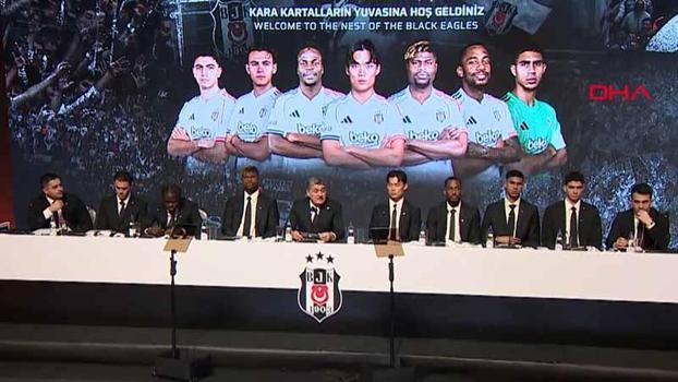 Beşiktaş yeni transferleri için imza töreni düzenlendi
