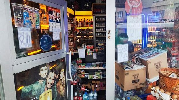 İçki fiyatlarını camlarına asan büfe işletmecisi hakkında tutanak