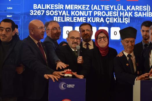 Balıkesir’de yapılacak 7 bin 548 konutun kurası çekildi