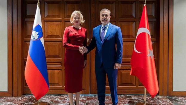 Bakan Fidan, Slovenya Meclis Başkanı Zupançiç ile bir araya geldi