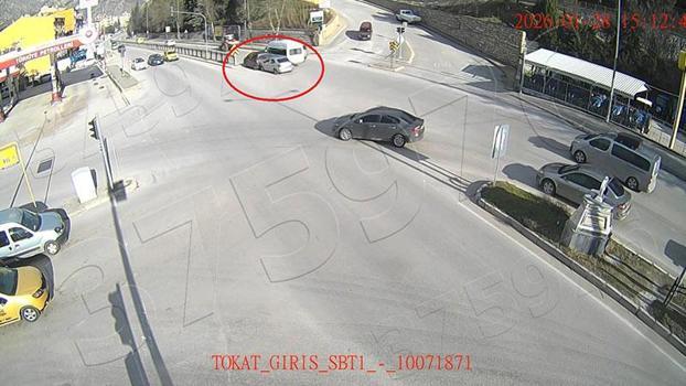Amasya’da trafik kazaları KGYS kameralarına yansıdı