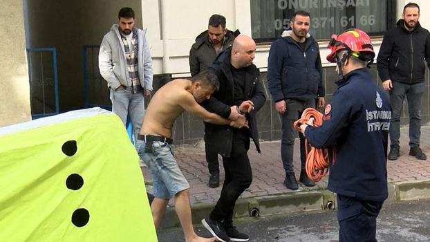 Küçükçekmece'de polis gelince kendini eve kilitledi; kapı kırılarak gözaltına alındı