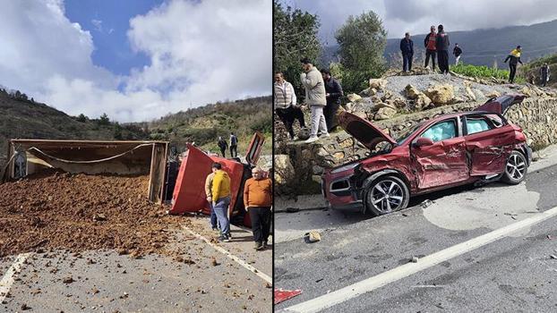 1 kişinin öldüğü kazada 2 otomobile çarpan TIR'ın sürücüsü tutuklandı