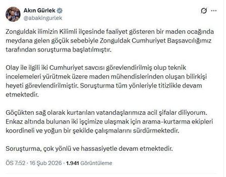 Zonguldak'ta maden ocağında göçük (3)