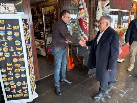 Başkan Büyükkılıç’tan Erciyes Kayak Merkezi’nde esnaf ziyareti