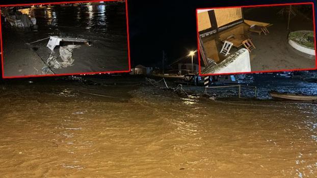 Çanakkale’de sağanak: Kepez Çayı ve Sarıçay taştı