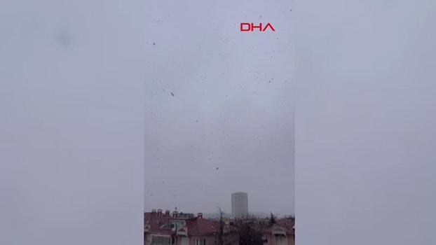 Büyükçekmece ve Hadımköy'de sulu kar yağışı başladı