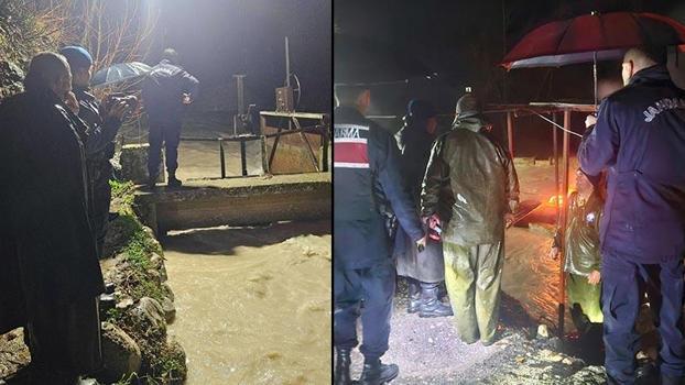 Debisi yükselen dereye düştü; cesedine ulaşıldı