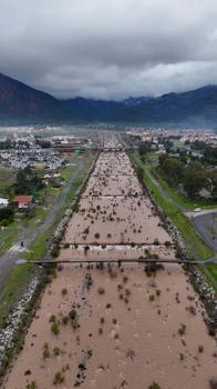 Köyceğiz Gölü taştı; su altında kalan kordon dronla görüntülendi