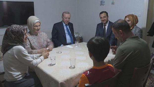 Cumhurbaşkanı Erdoğan, Kayacık ailesi ile iftar yaptı