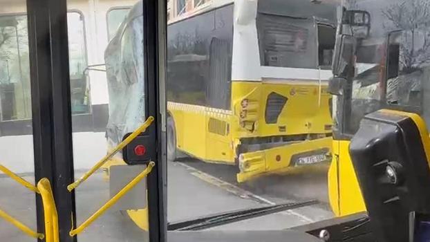 Fatih'te 3 İETT otobüsü kaza yaptı