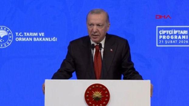 Cumhurbaşkanı Erdoğan: 2026 için tarıma doğrudan ve dolaylı olarak ayırdığımız rakam tam 939 milyar lira