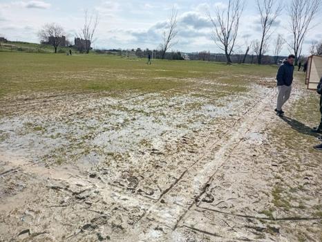 Edirne’de yağış sonrası sahaların zeminleri zarar gördü; 2 maç ertelendi