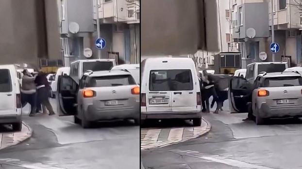 Sultangazi’de davulcuların yumruk yumruğa kavgası kamerada