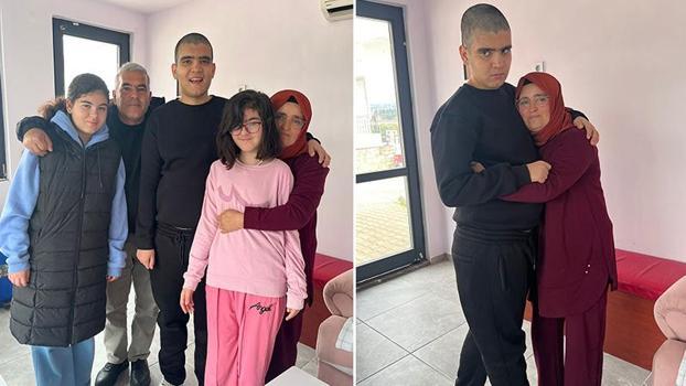 Bakanlığın devreye girdiği otizmli Muhammet, yeni merkezde ailesi ile buluştu