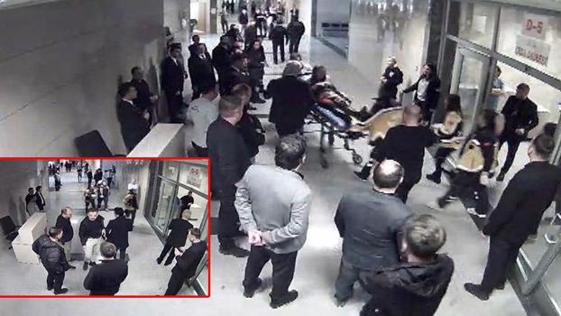 Savcının hakime silahlı saldırısı sonrası yaşananların görüntüleri ortaya çıktı