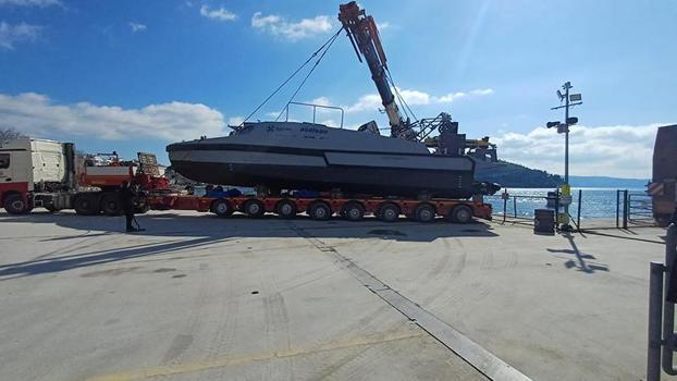 Yerli ve milli imkanlarla üretilen insansız mayın tarama aracı Erdek’te