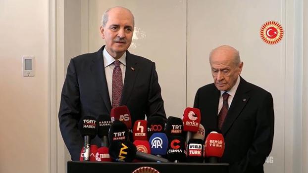 TBMM Başkanı Kurtulmuş, Bahçeli'yi ziyaret etti