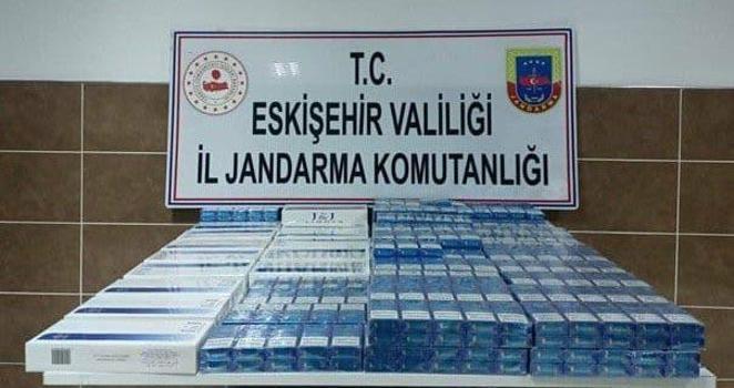 Eskişehir’de kaçak sigara ele geçirildi