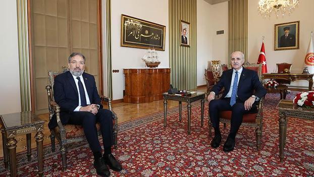 TBMM Başkanı Kurtulmuş, Diyanet İşleri Başkanı Arpaguş ile görüştü