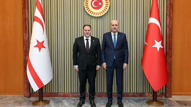 TBMM Başkanı Kurtulmuş, KKTC Meclis Başkanı Öztürkler ile bir araya geldi