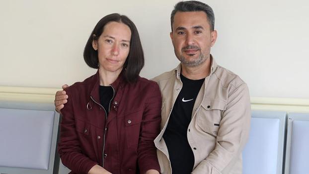 Eşinin 14 Şubat'ta bağışladığı böbrekle yeni hayatına başladı