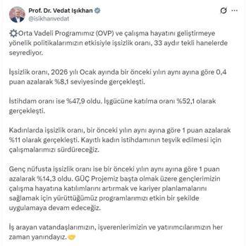 Bakan Işıkhan: İş arayan vatandaşlarımızın her zaman yanındayız