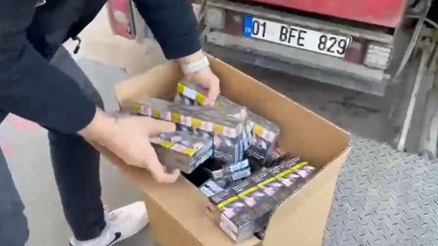 Adana'da 15 milyon liralık kaçak sigara ele geçirildi