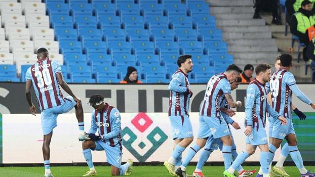 Trabzonspor sahasında kazanarak zirve takibini sürdürdü