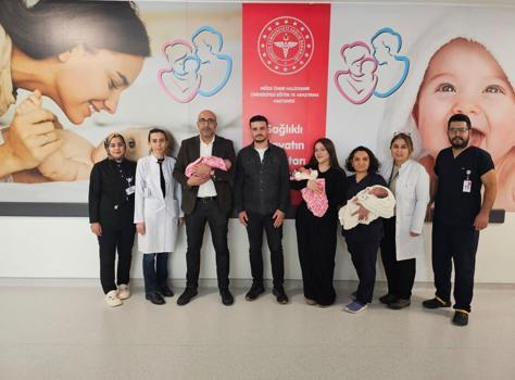 Niğde'de 31 haftalık üçüzler hayata tutundu