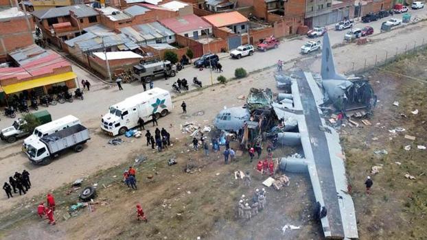 Bolivya'da kargo uçağının düşmesi sonucu hayatını kaybedenlerin sayısı 22'ye yükseldi