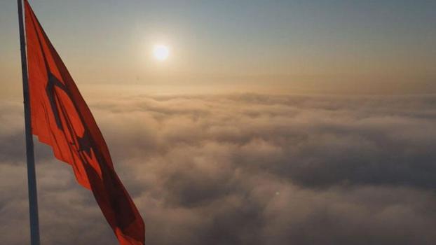 İstanbul'da etkili olan sis havadan görüntülendi