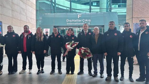 Avrupa Şampiyonası’nda 7 madalya alan milli atıcılar Ankara’ya döndü