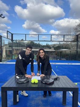 Türkiye’de padel branşındaki ilk sporcu sponsorluk anlaşması imzalandı
