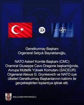 Selçuk Bayraktaroğlu NATO Genelkurmay Başkanları toplantısına katıldı