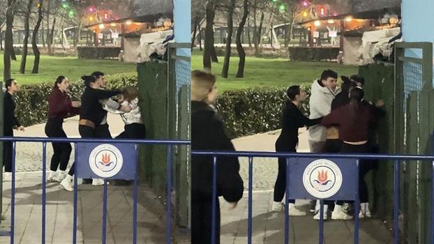 Kağıthane'de lise öğrencilerinin tekmeli yumruklu kavgası: Seni mermi manyağı yapacağım