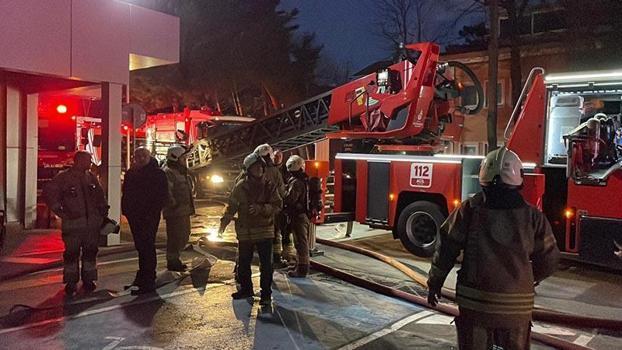 Sarıyer'de Baltalimanı Kemik Hastanesi’nde çıkan yangın söndürüldü