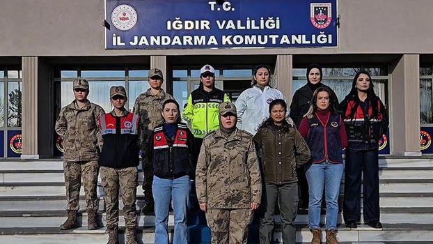Iğdır’da kadın jandarmalardan 8 Mart’a özel video