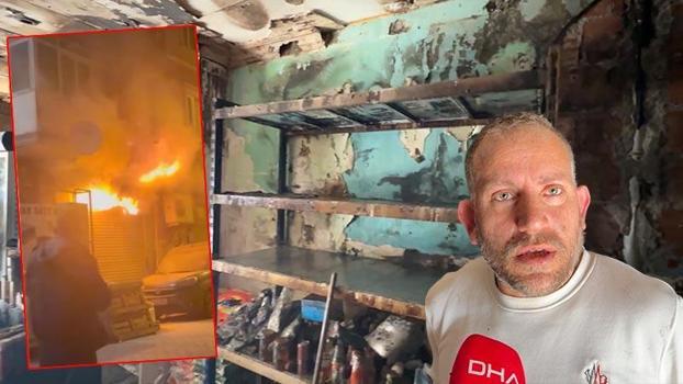 Kağıthane’de iş yerinde yangın çıktı patlama yaşandı: Simitçilikten geldik yine devam ederiz