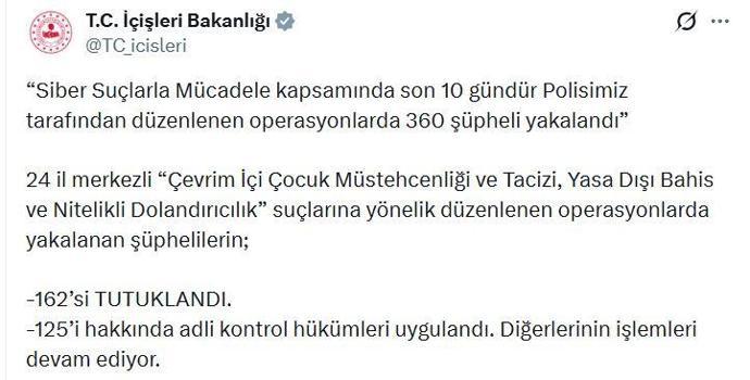 24 ilde 'siber suç' operasyonu; 162 tutuklama