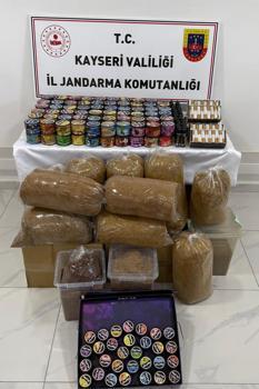 Kayseri’de 100 kilo kaçak tütün ele geçirildi