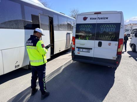 Niğde’de okul servisleri denetlendi