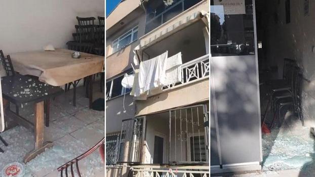 Evde yangın çıkardı, ailesinin çay ocağına balyozla zarar verdi