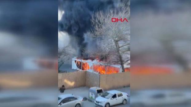 Arnavutköy'de iftar çadırında yangın